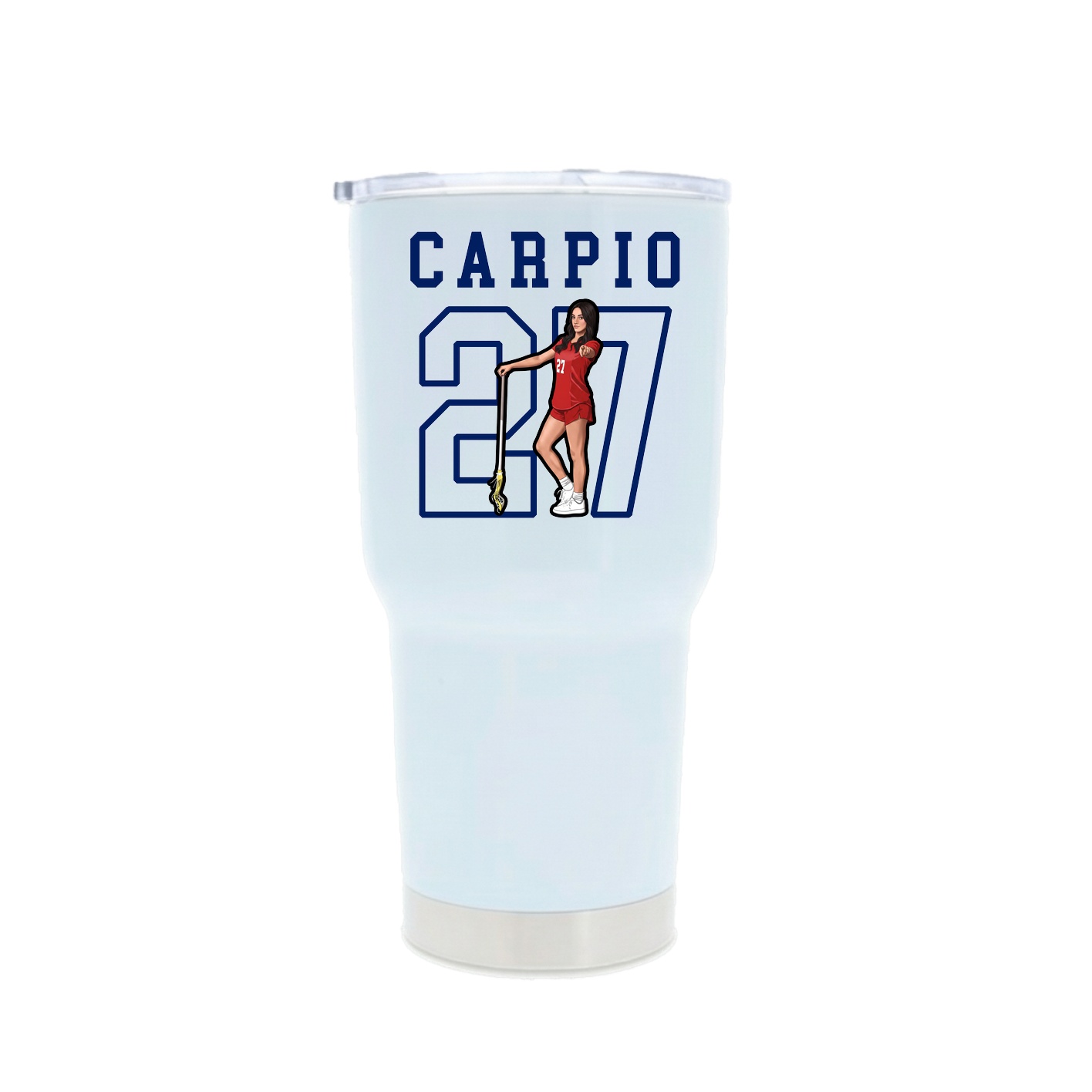 30oz Stainless Steel Tumbler — Shirsey in White