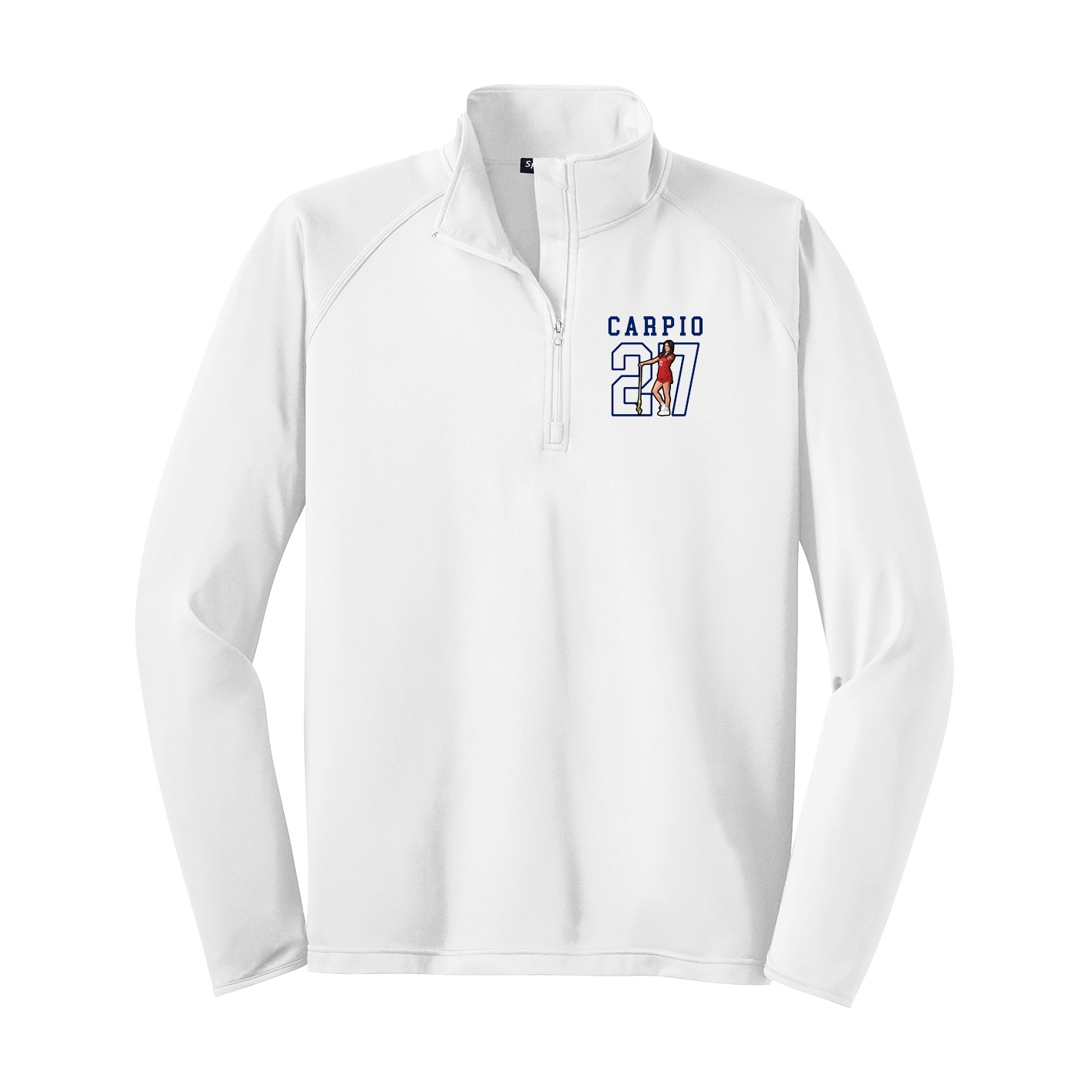Q-Zip Pullover — Shirsey in White