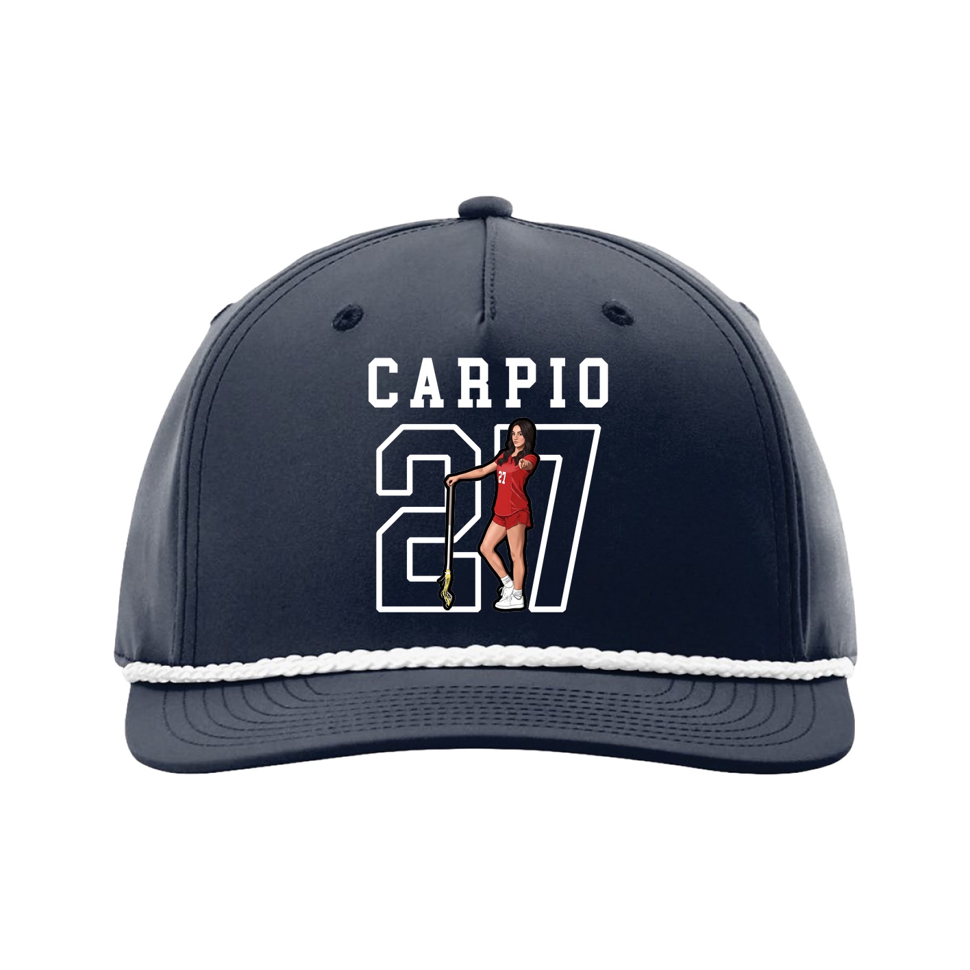 Five-Panel Classic Rope Cap — Shirsey in Navy