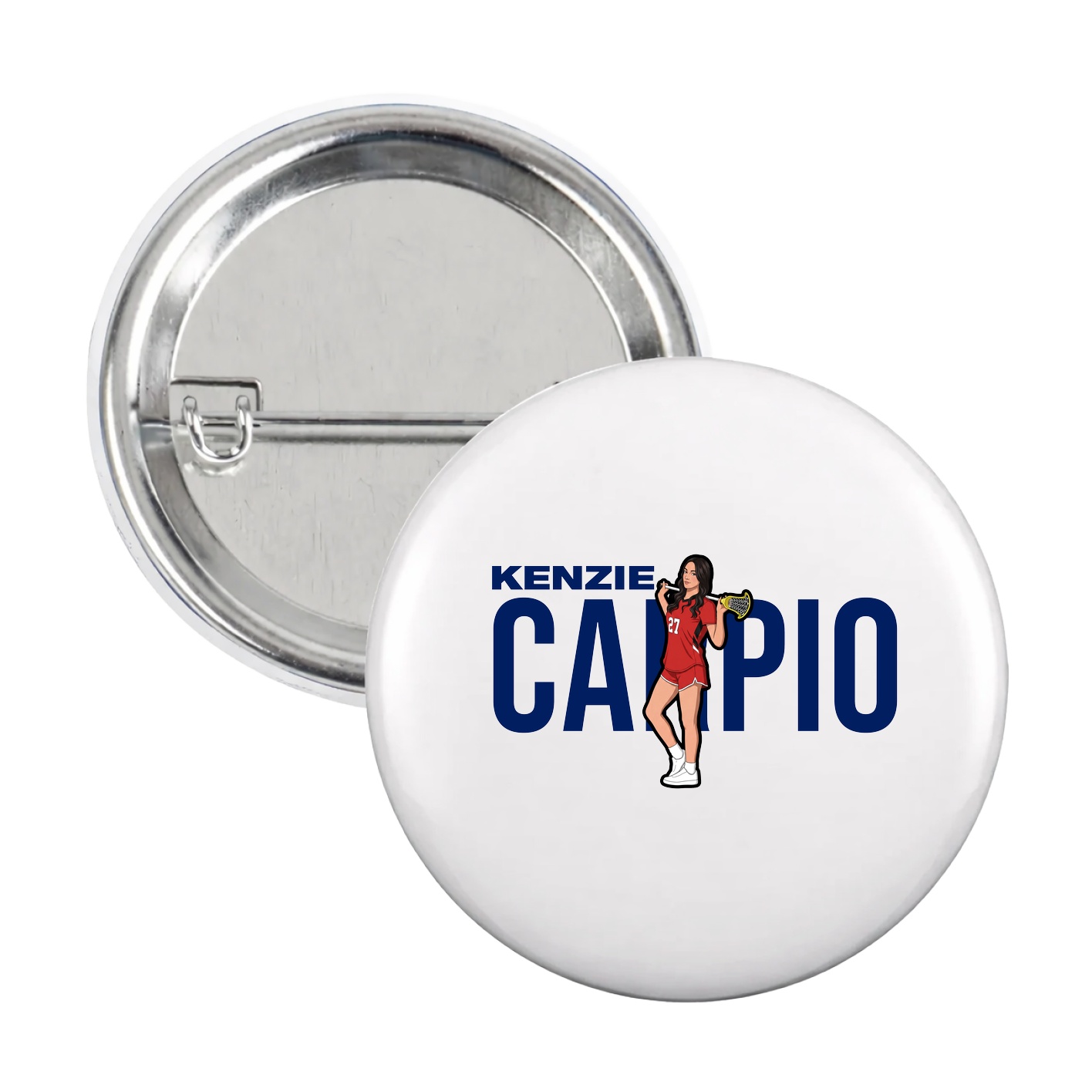 Game Day Button — Player Name in White