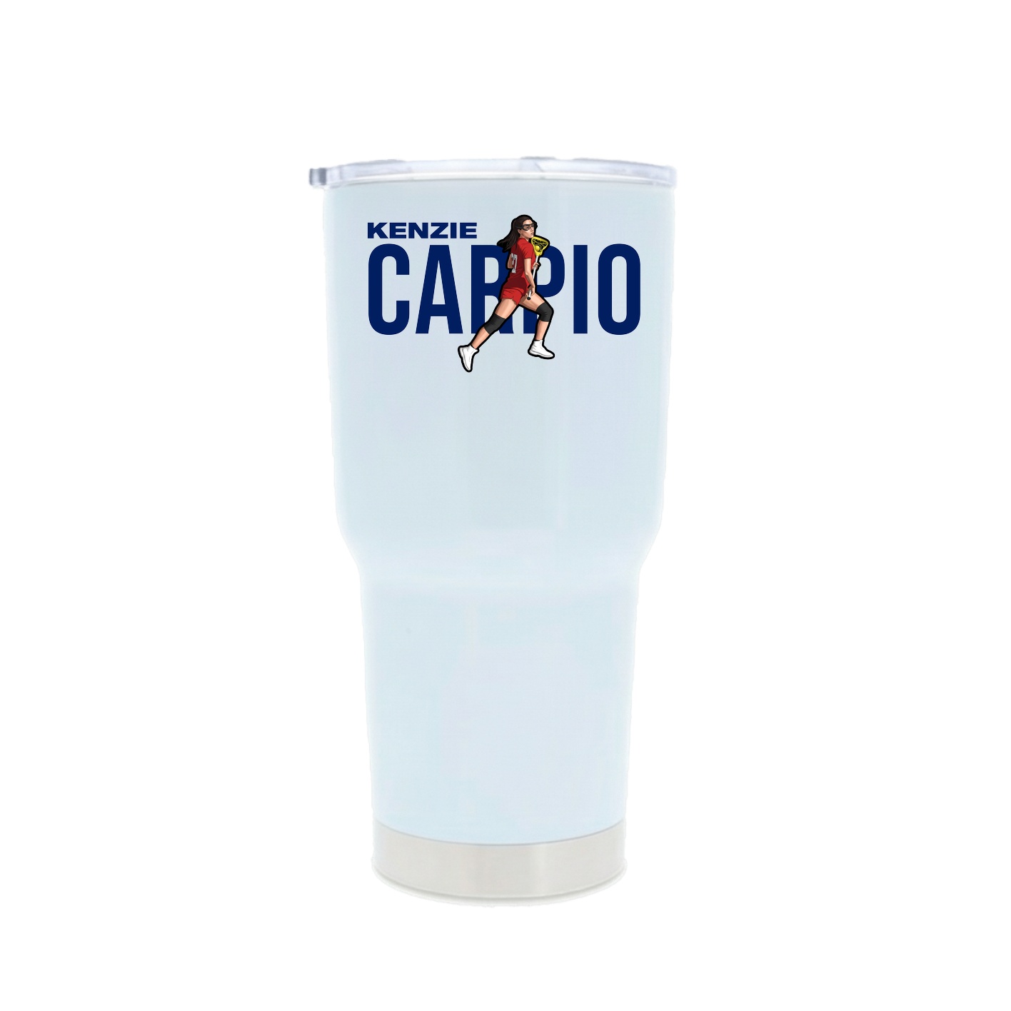 30oz Stainless Steel Tumbler — Player Name in White