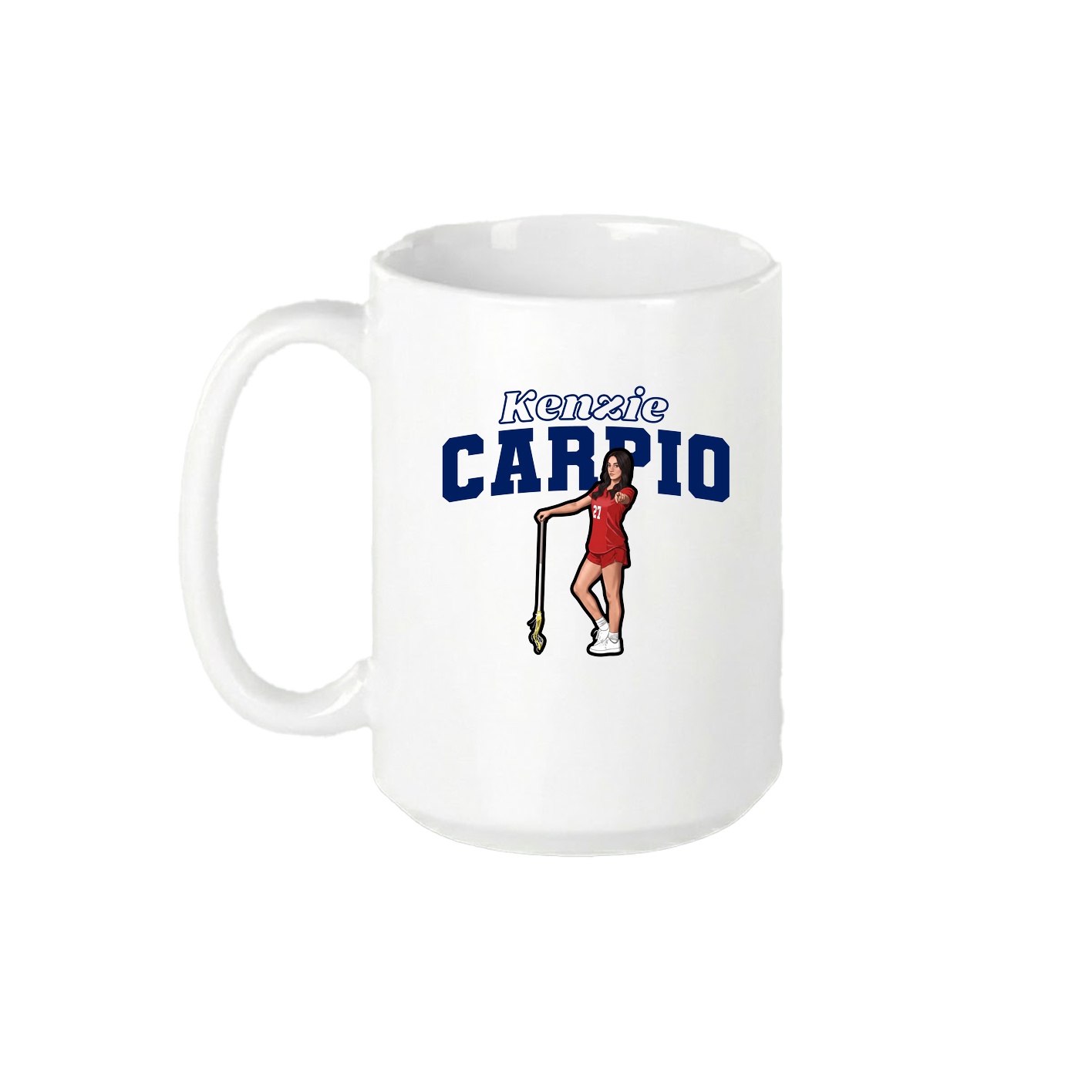 15oz Coffee Mug — Name Arch in White