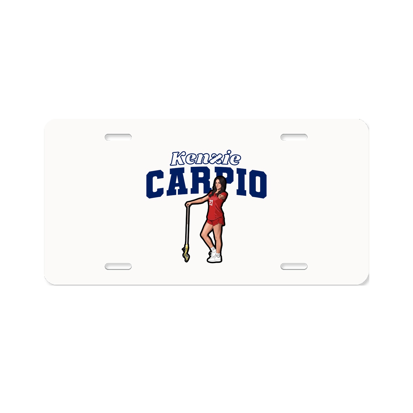 License Plate — Name Arch in Classic