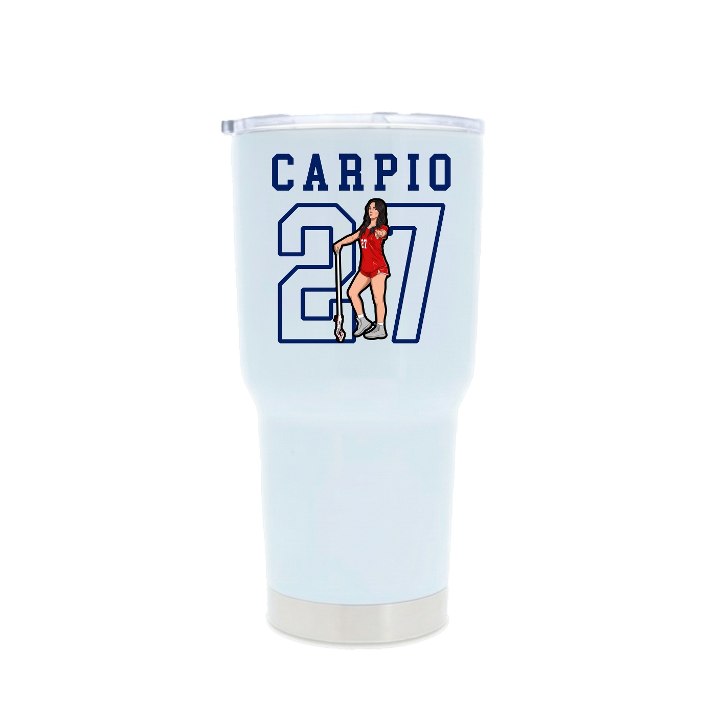 30oz Stainless Steel Tumbler — Shirsey in White