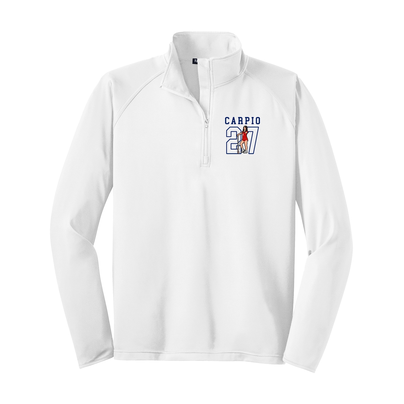 Q-Zip Pullover — Shirsey in White