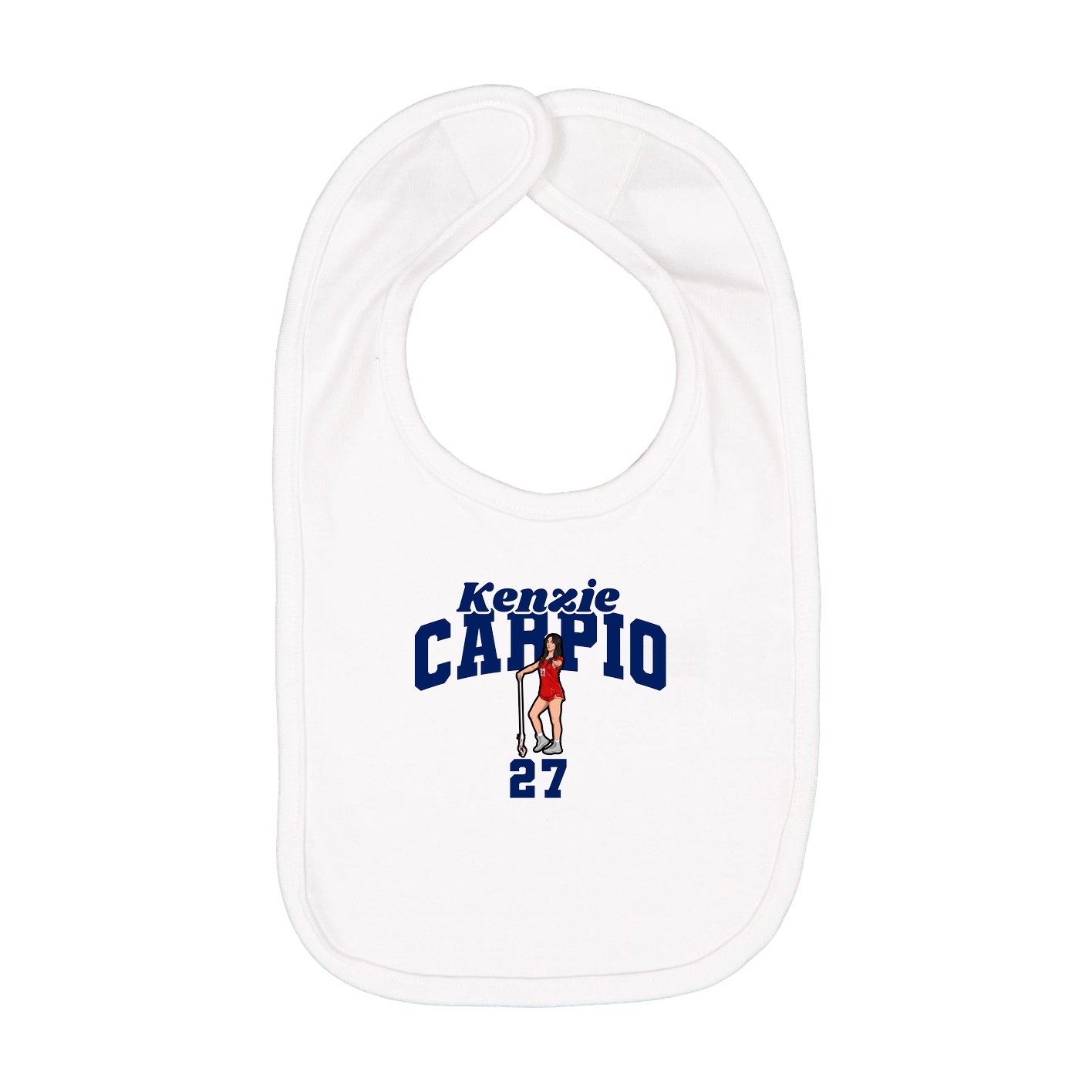 Infant Bib — Signature Arch in White
