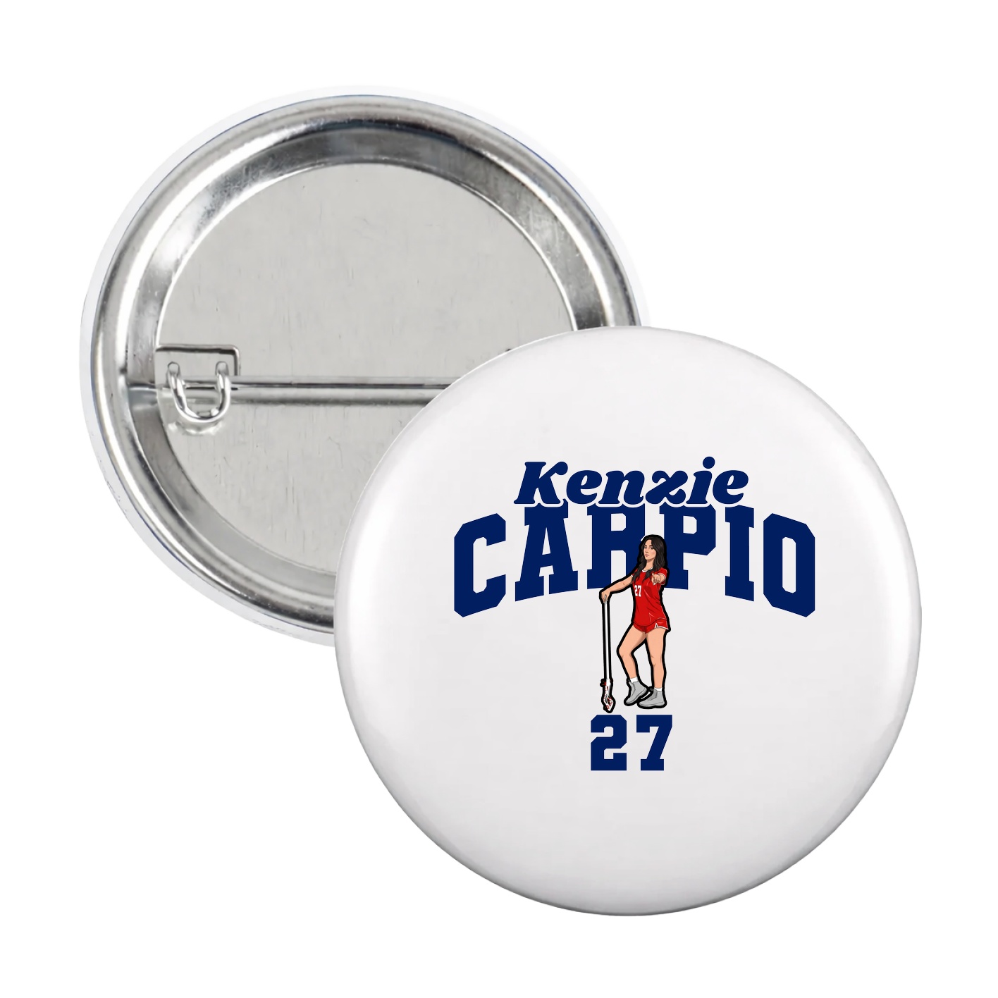 Game Day Button — Signature Arch in White