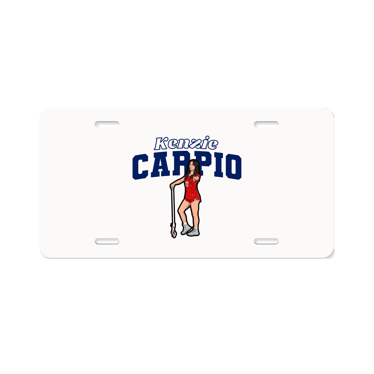 License Plate — Name Arch in Classic