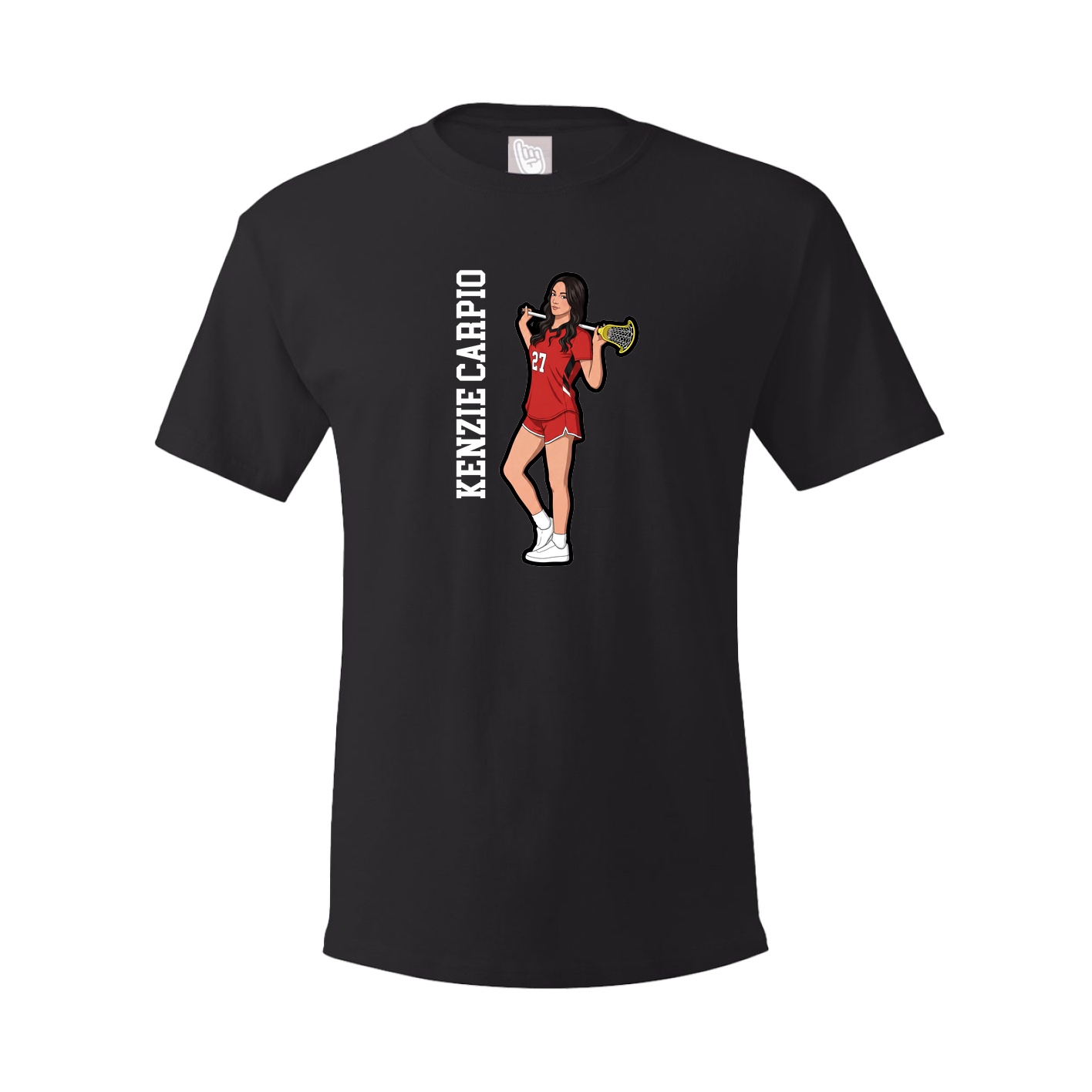 Tee — Name Vertical in Black