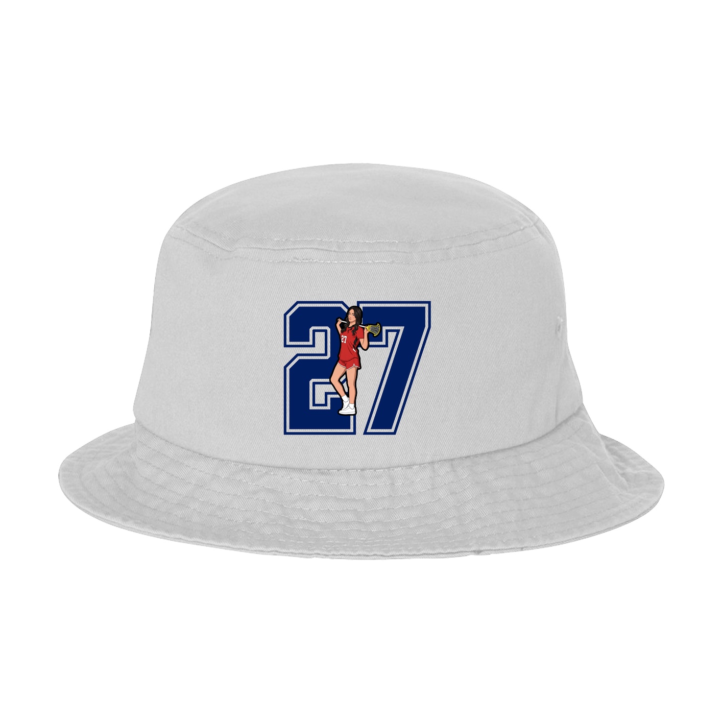 Bucket Cap — Number in White