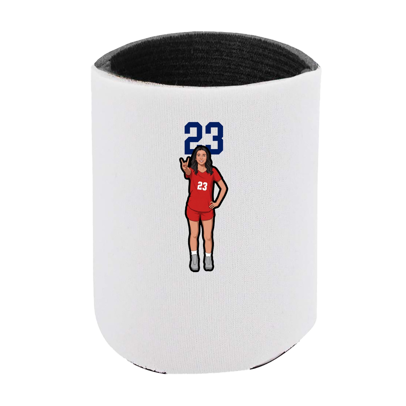 Can Holder — Number Top in White