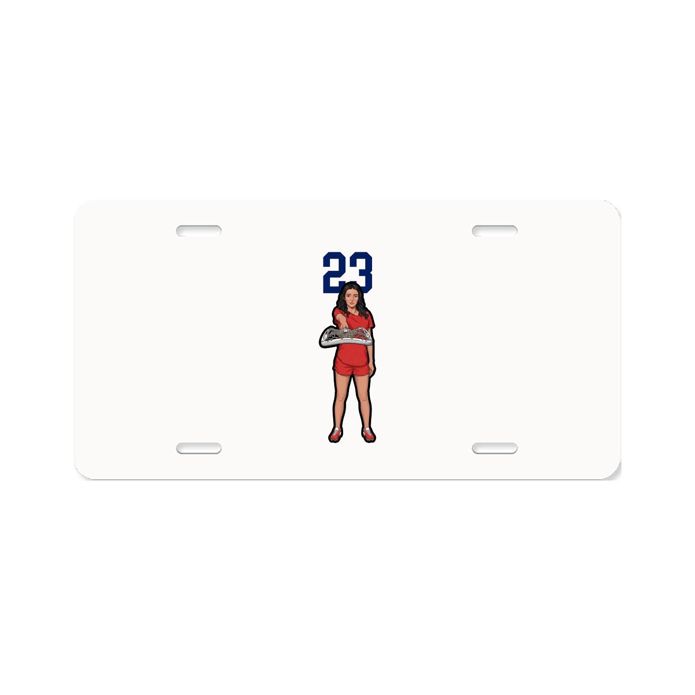 License Plate — Number Top in Classic