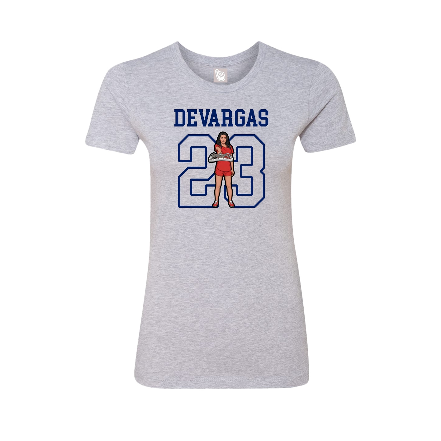 Fitted Women's Tee — Shirsey in Grey