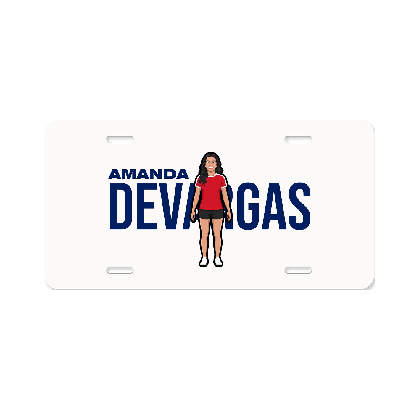License Plate — Player Name in Classic