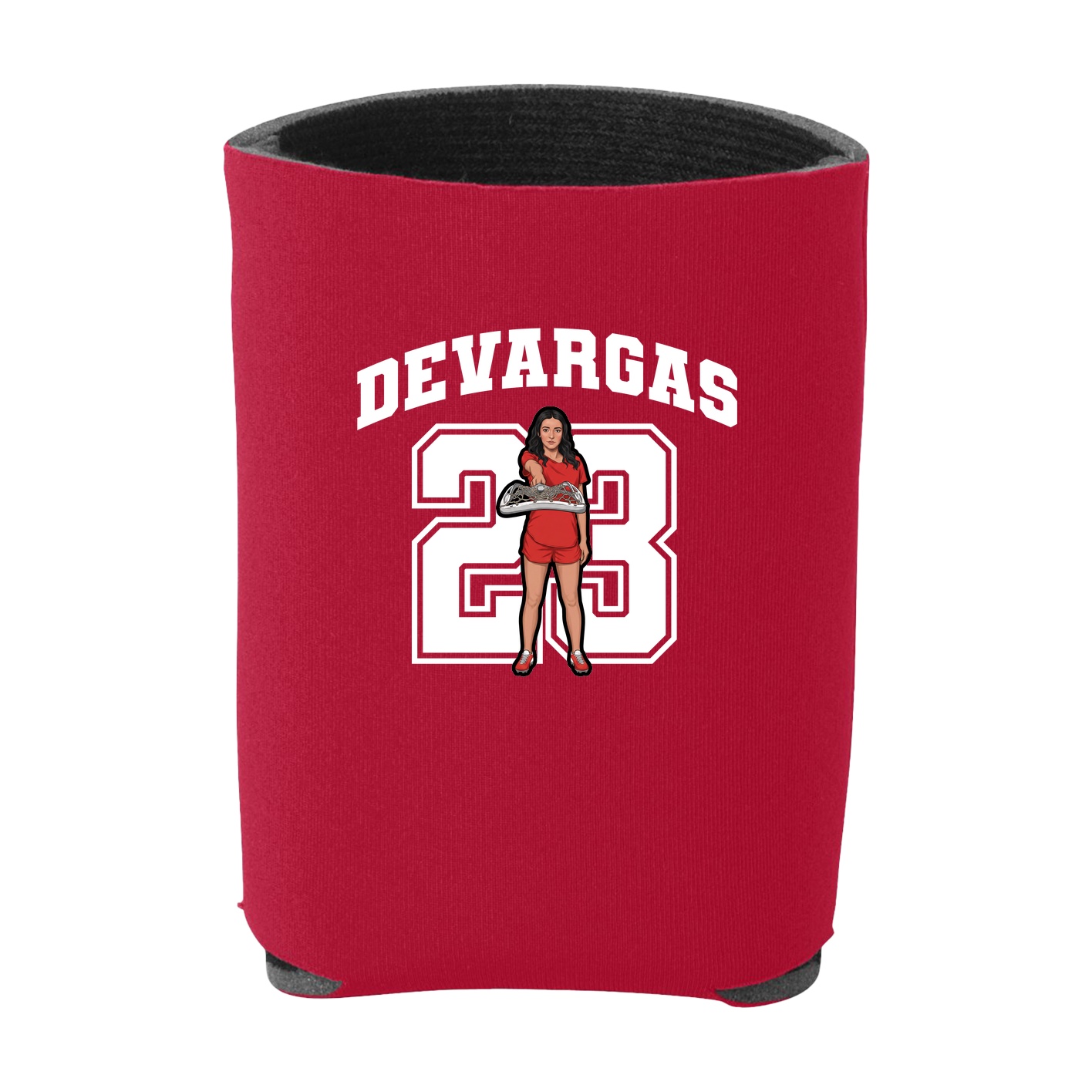 Can Holder — Number in Red