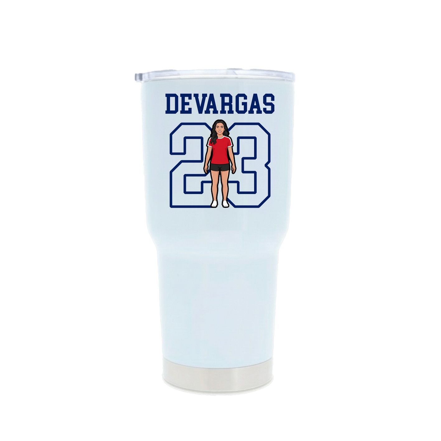 30oz Stainless Steel Tumbler — Shirsey in White