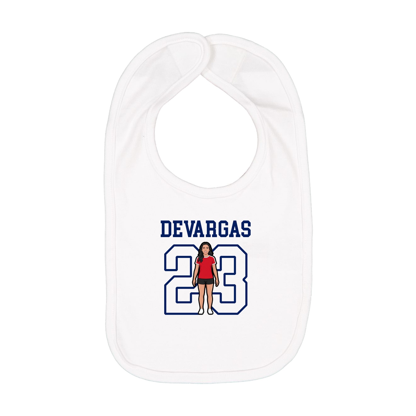 Infant Bib — Shirsey in White