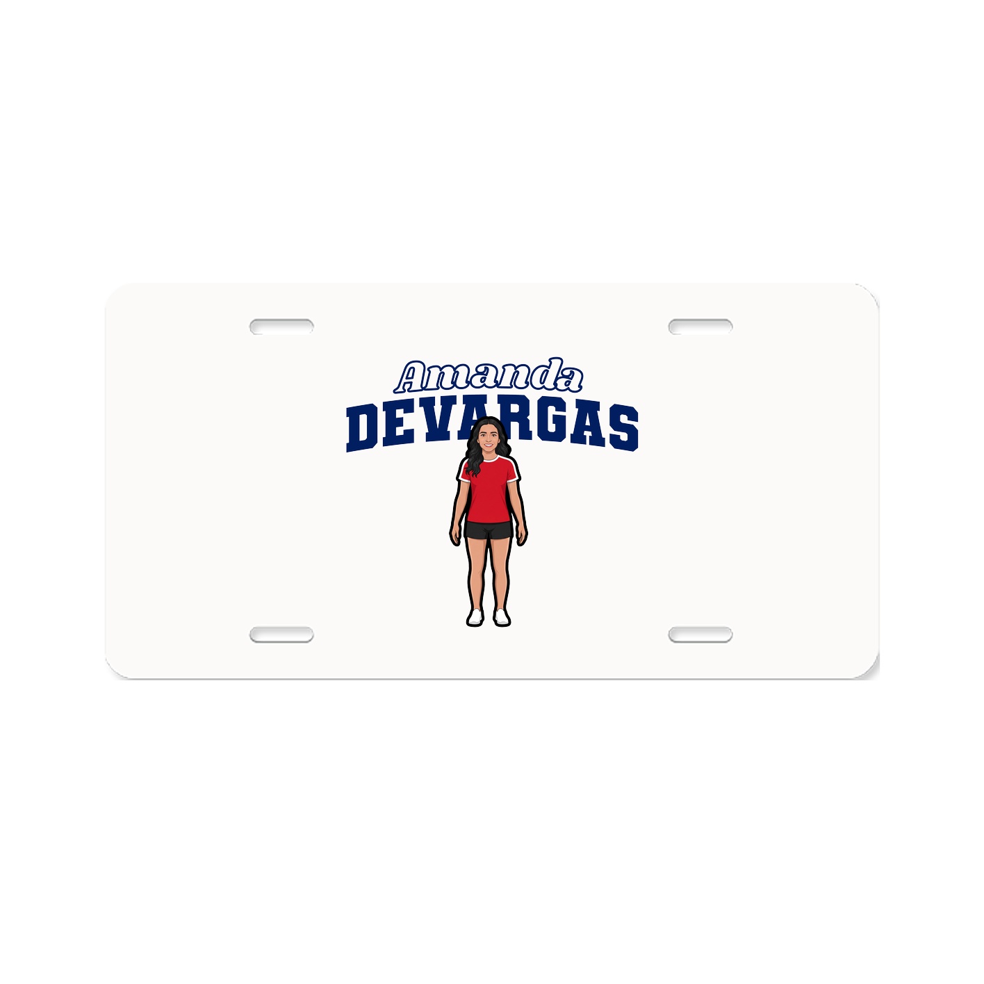 License Plate — Name Arch in Classic
