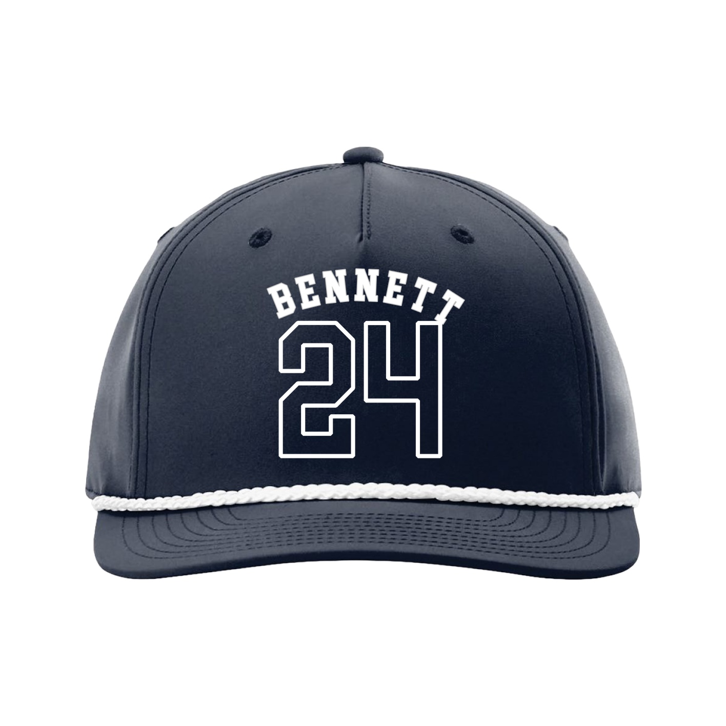 Five-Panel Classic Rope Cap — Shirsey Arch in Navy