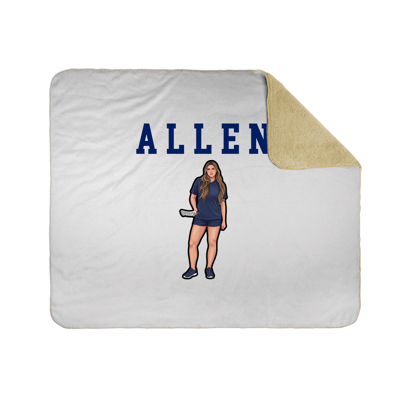Throw Blanket — Shirsey in White