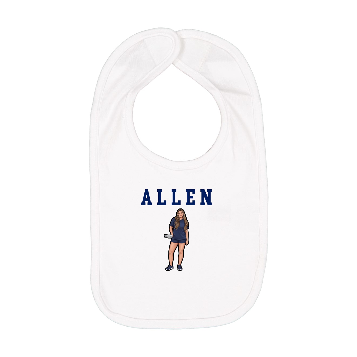Infant Bib — Shirsey in White