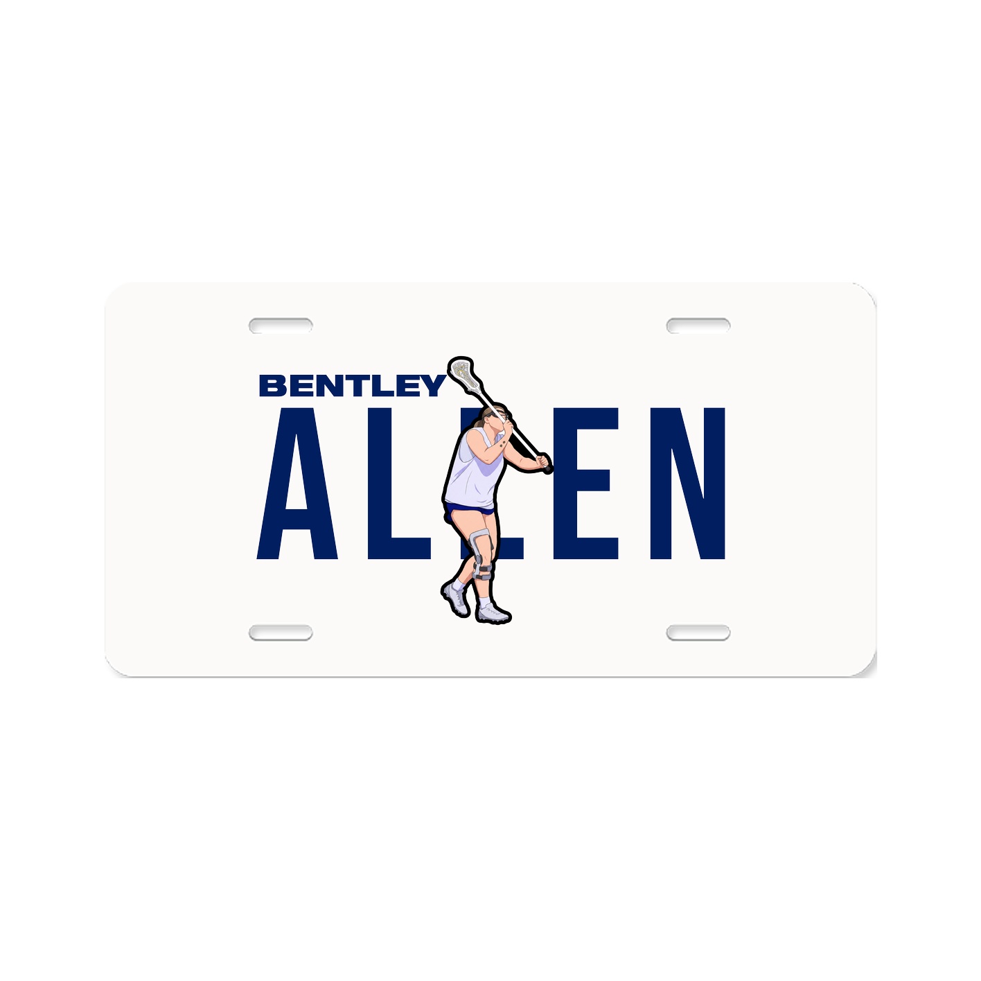 License Plate — Player Name in Classic