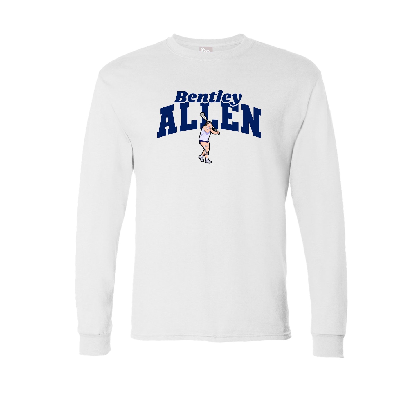 Long Sleeve Tee — Signature Arch in White