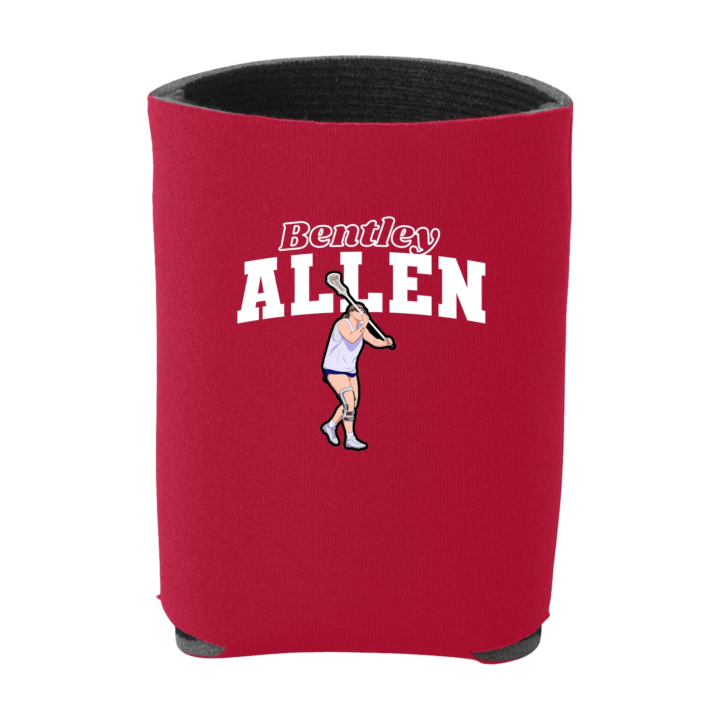 Can Holder — Name Arch in Red