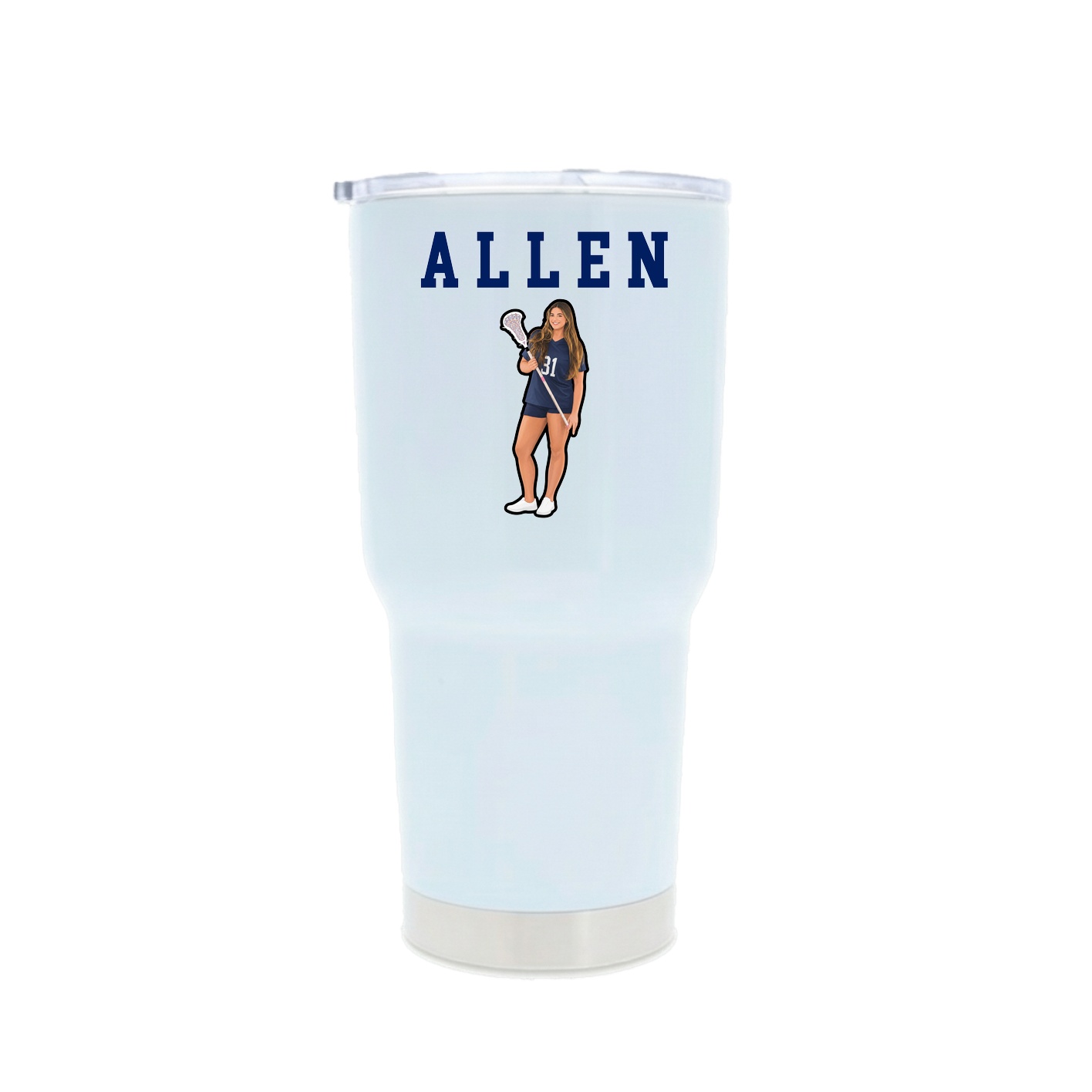 30oz Stainless Steel Tumbler — Shirsey in White