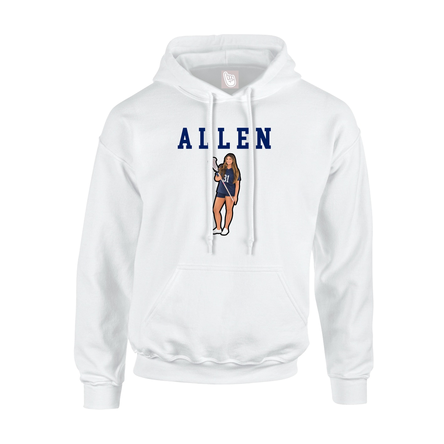 Hoodie — Shirsey in White