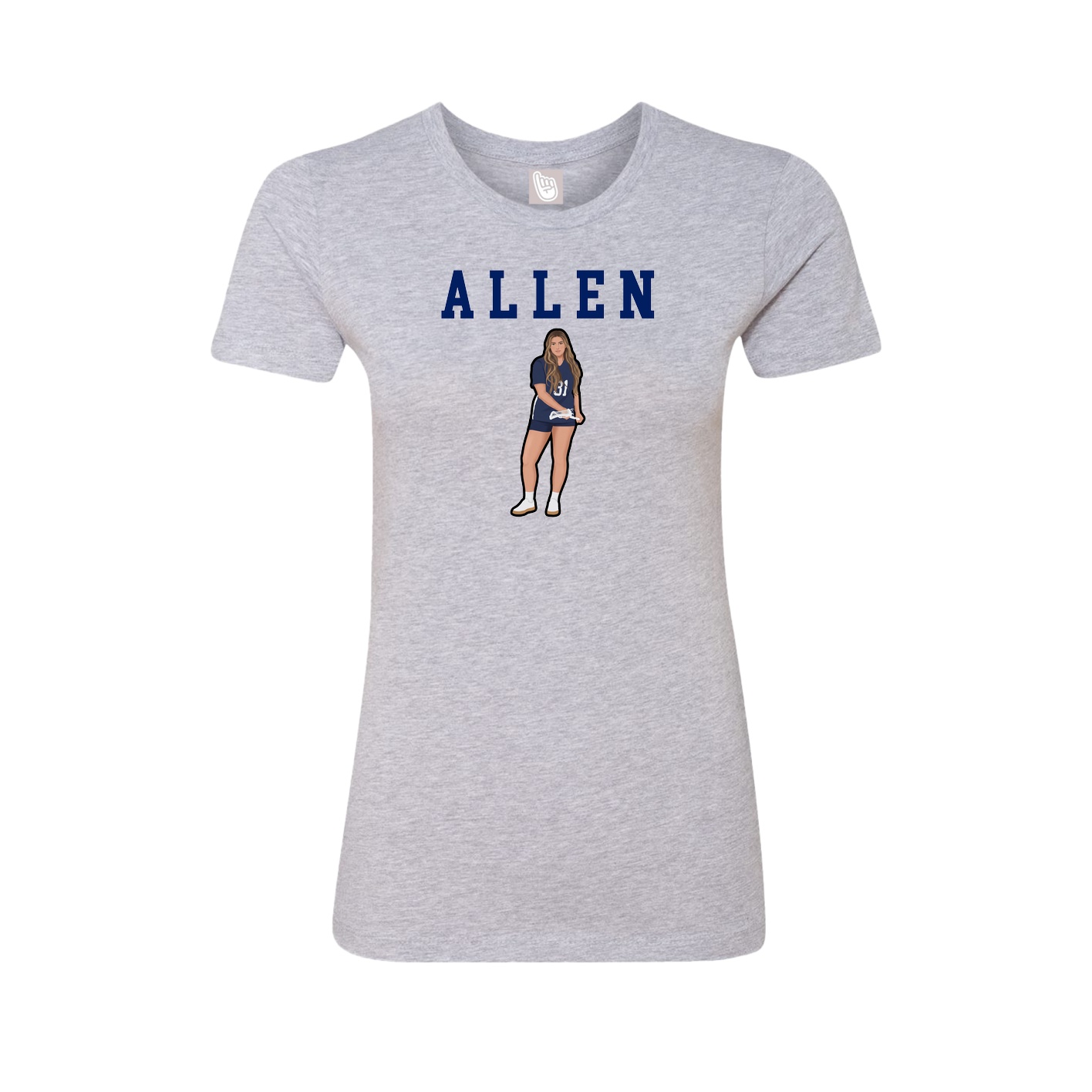 Fitted Women's Tee — Shirsey in Grey
