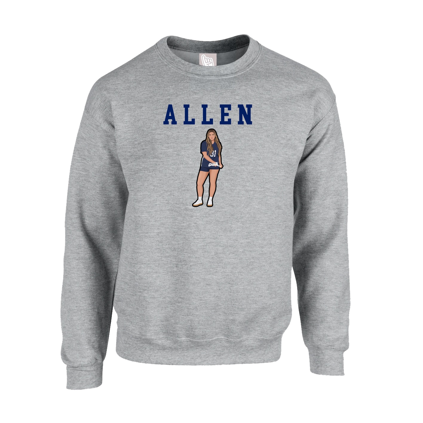 Fleece Crew — Shirsey in Grey