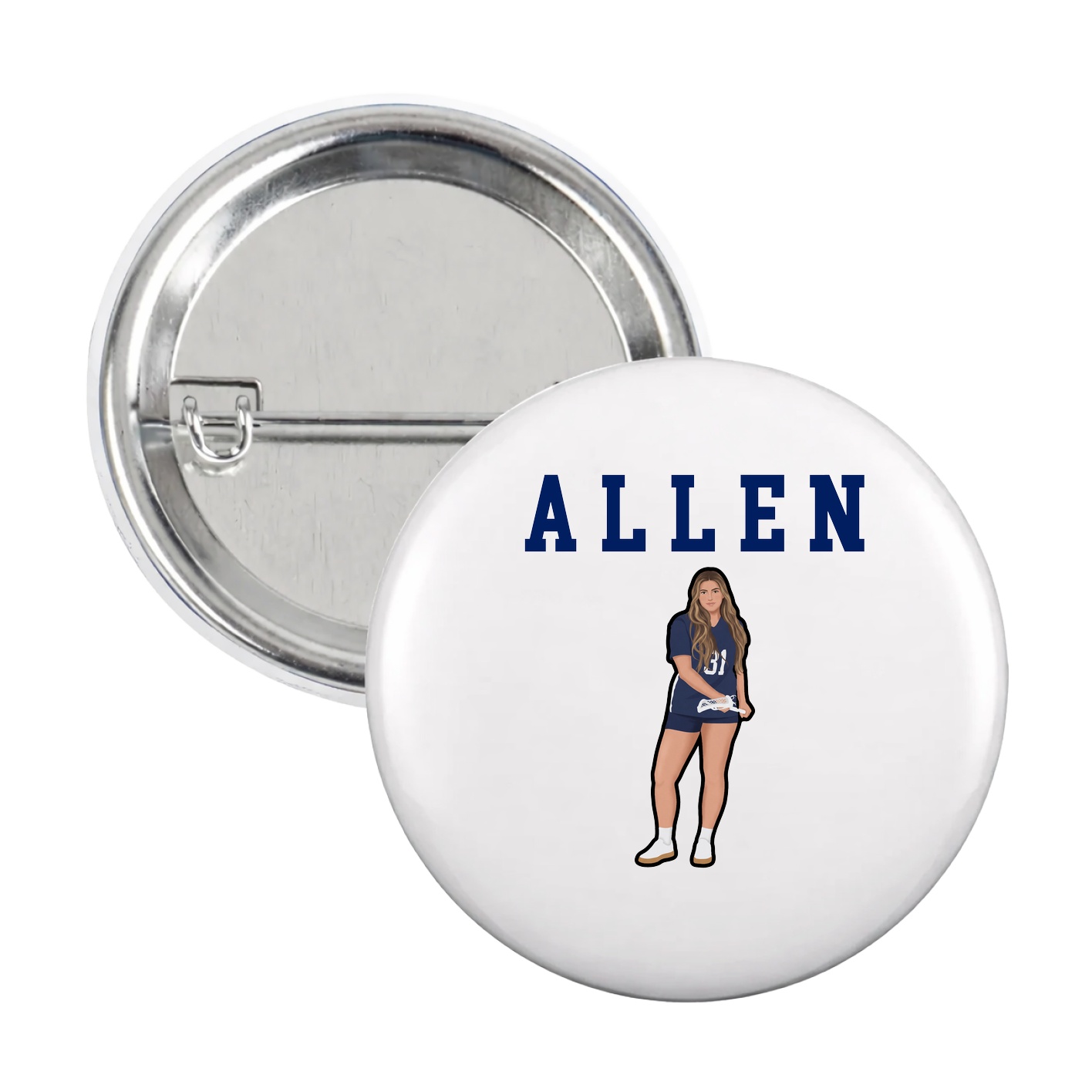Game Day Button — Shirsey in White