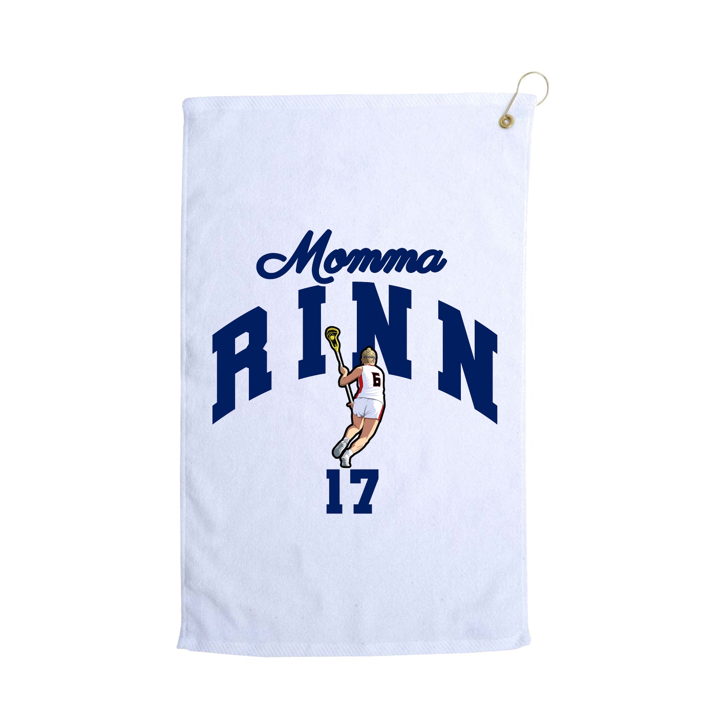 Golf Towel — Mothers Day Arch in White