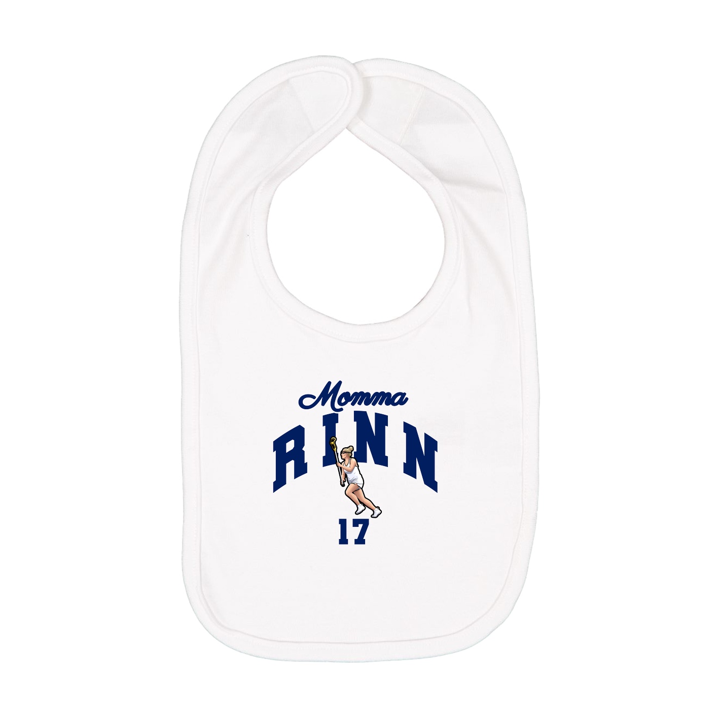 Infant Bib — Mothers Day Arch in White