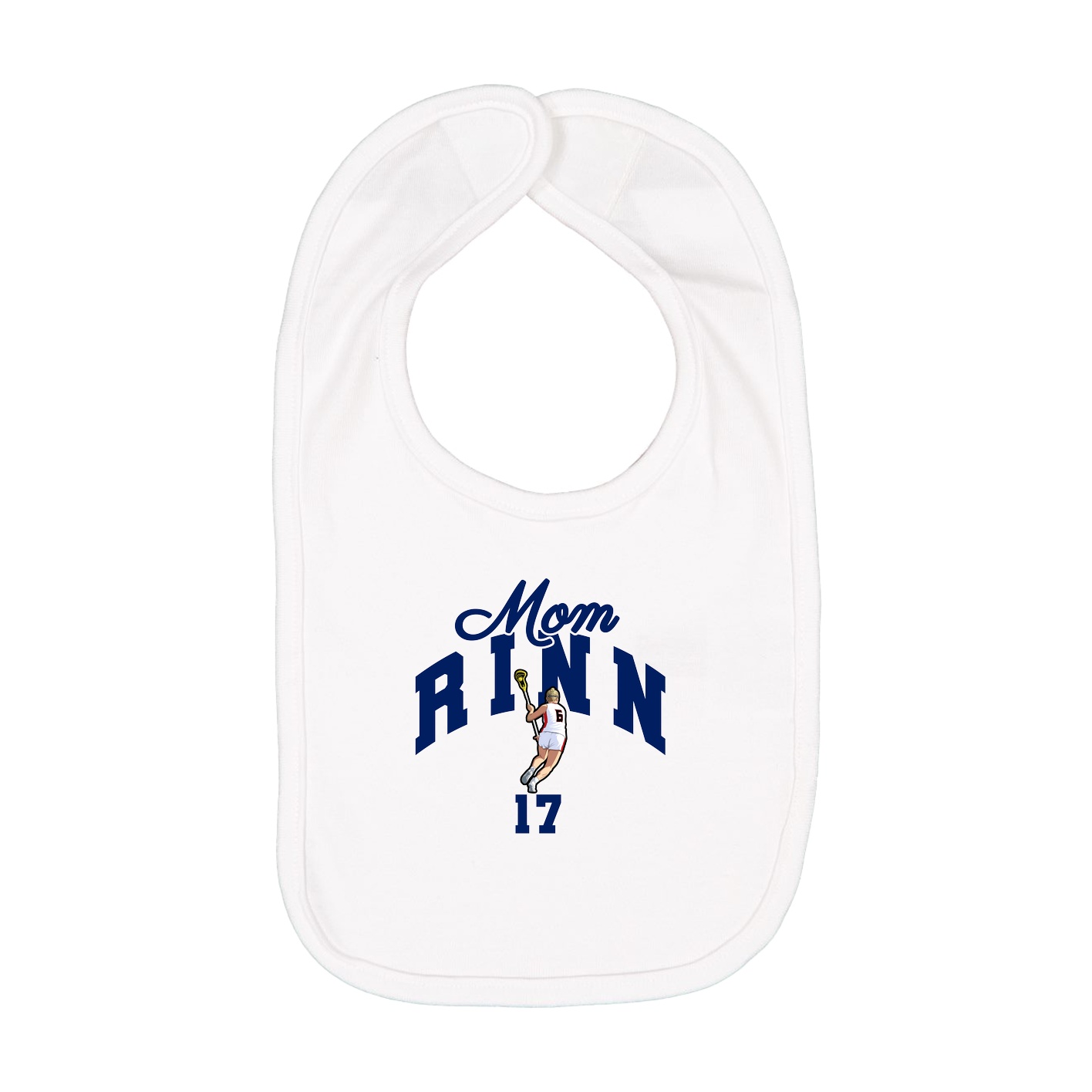 Infant Bib — Mothers Day Arch in White