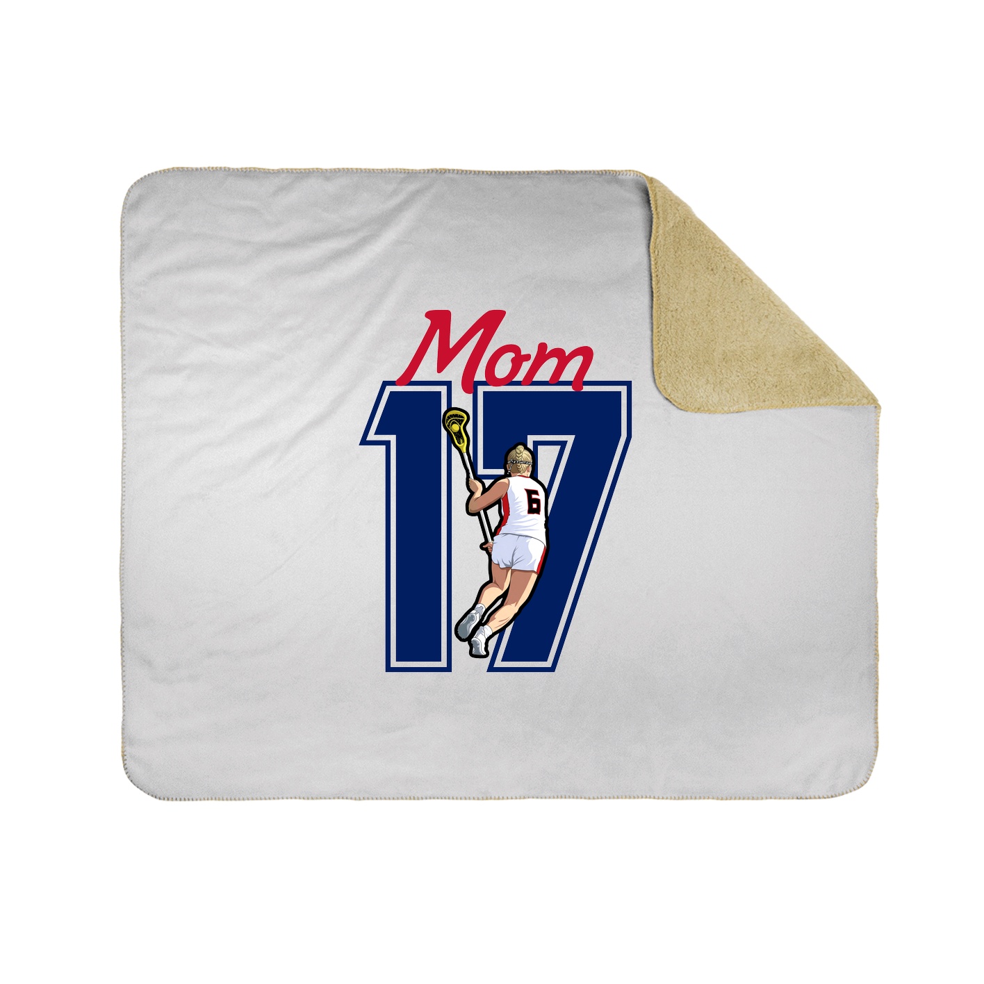 Throw Blanket — Mothers Day Shirsey in White