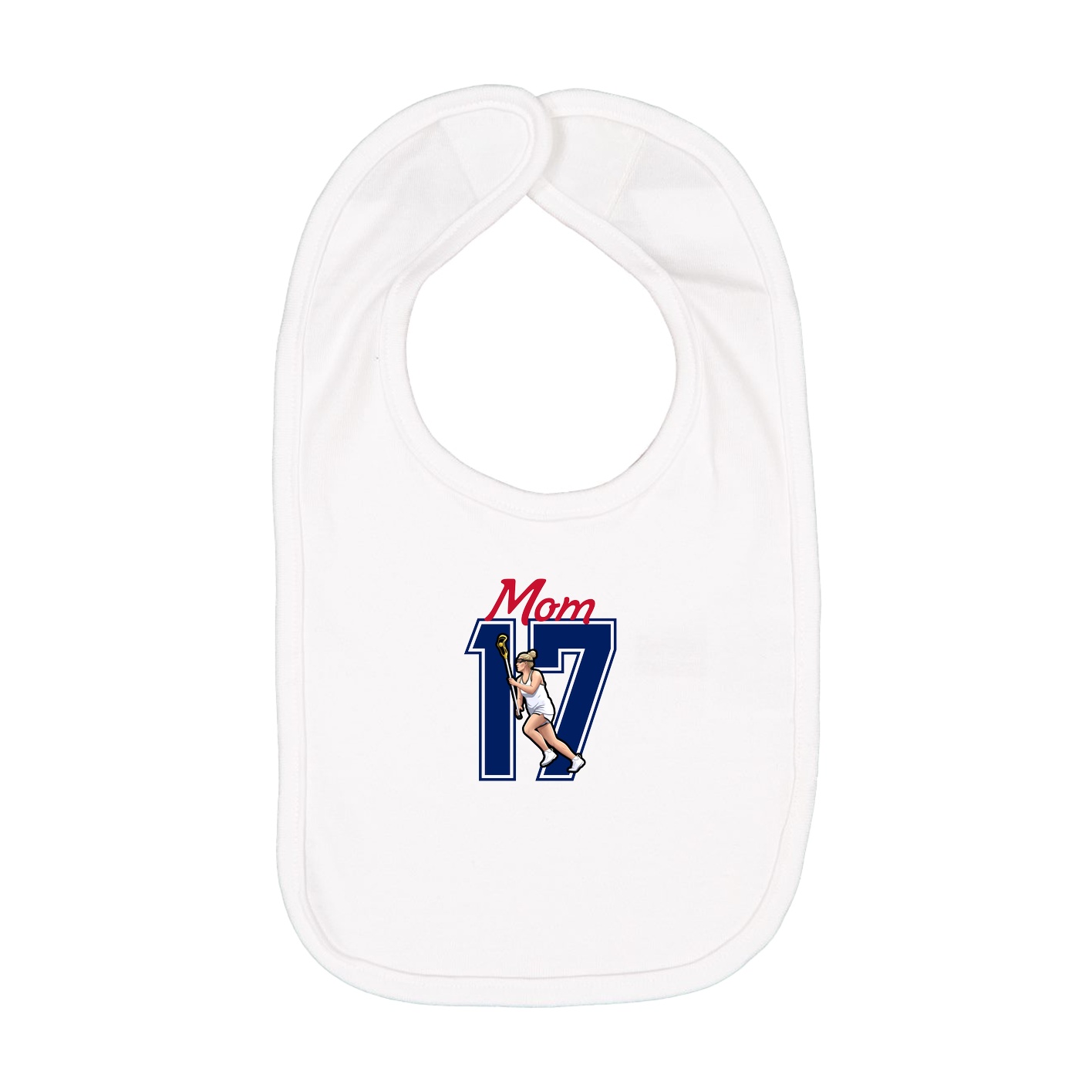 Infant Bib — Mothers Day Shirsey in White