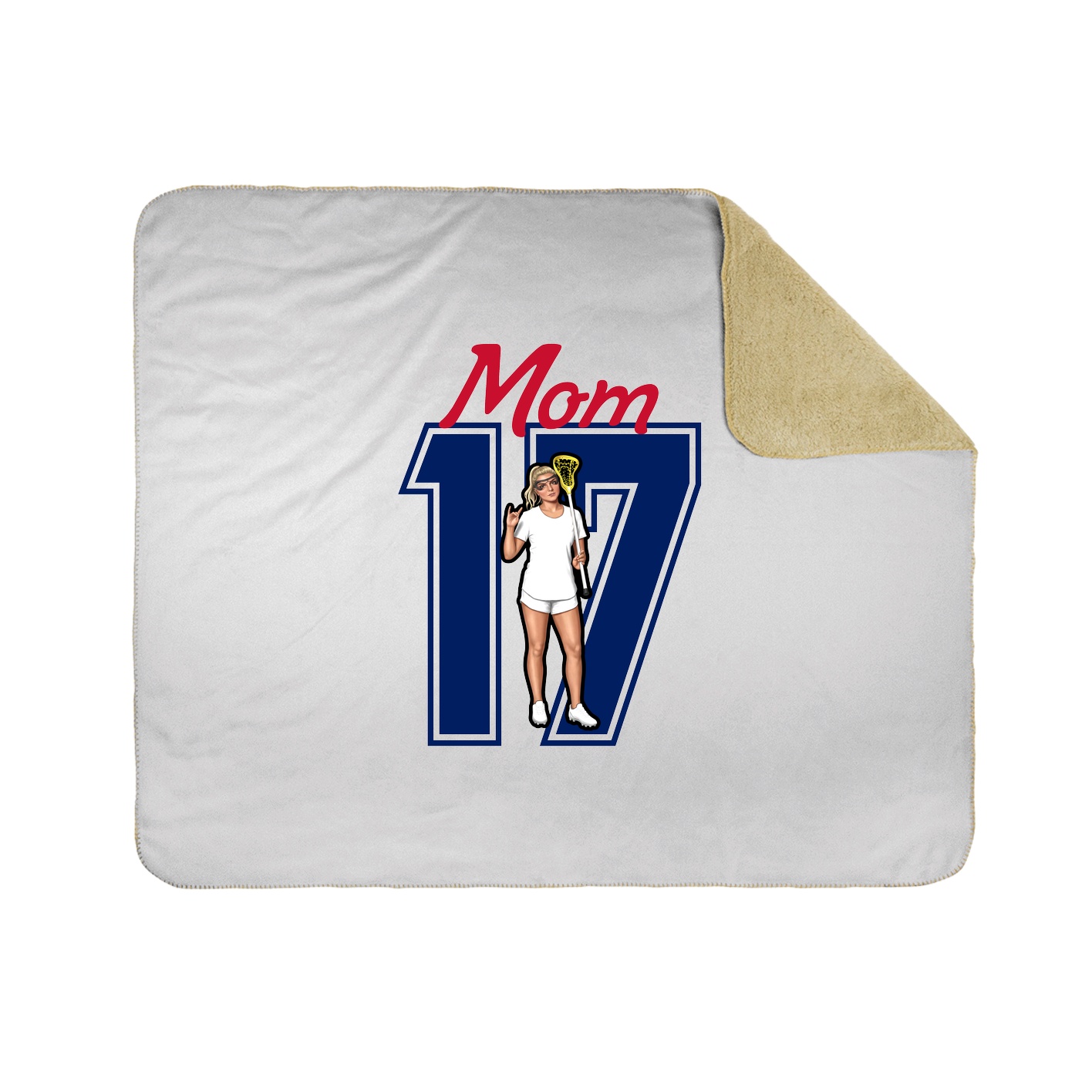Throw Blanket — Mothers Day Shirsey in White