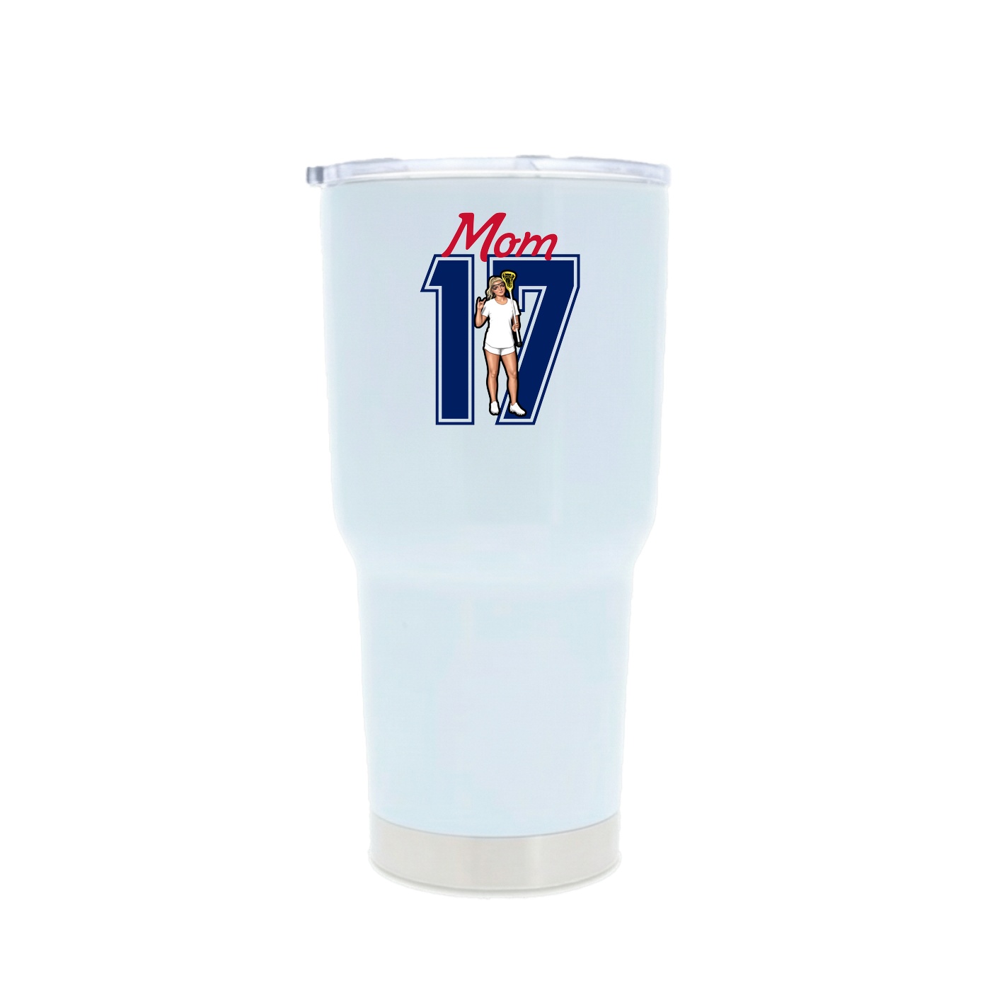 30oz Stainless Steel Tumbler — Mothers Day Shirsey in White