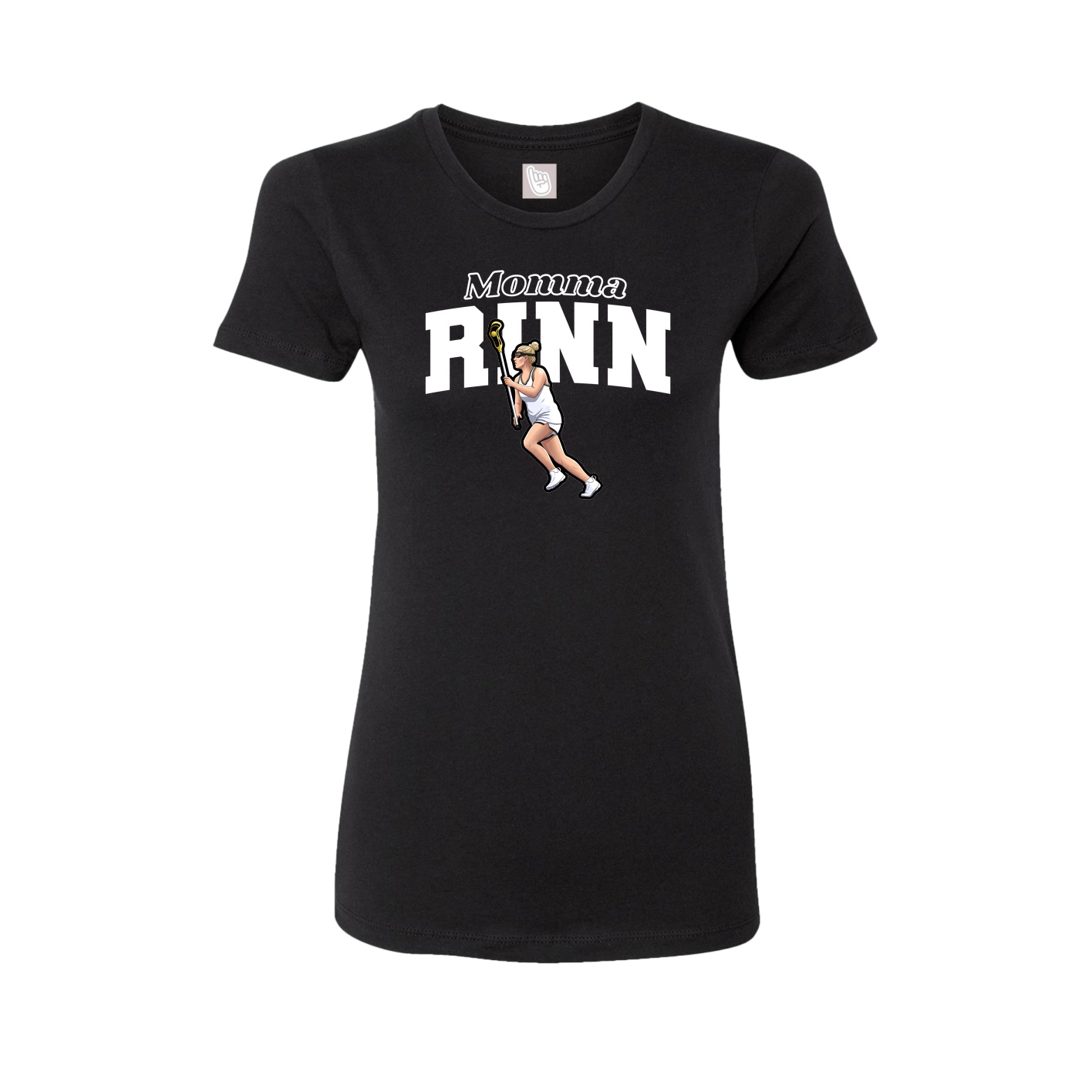 Womens Tee — Mothers Day Block in Black