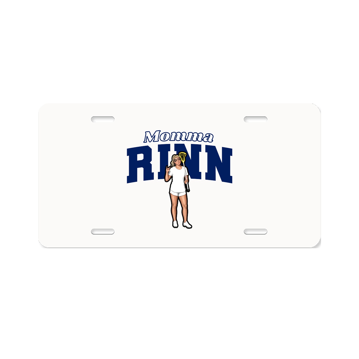 License Plate — Mothers Day Block in Classic