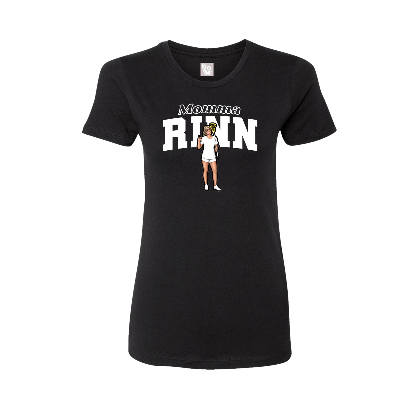 Womens Tee — Mothers Day Block in Black