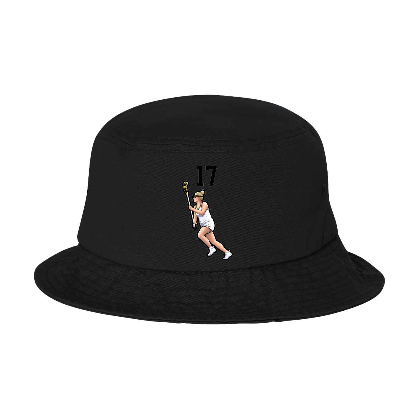 Bucket Cap — Number Top in Black