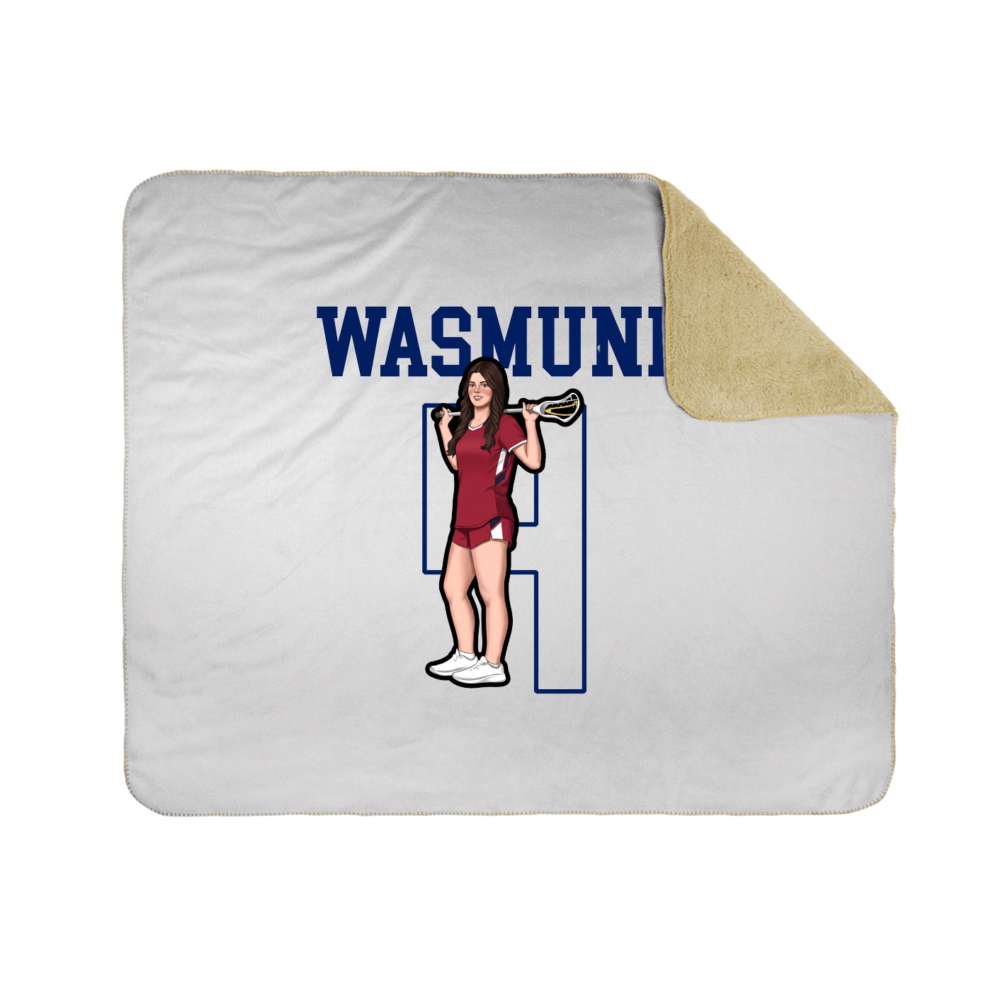 50x60 Sherpa Lined Throw Blanket