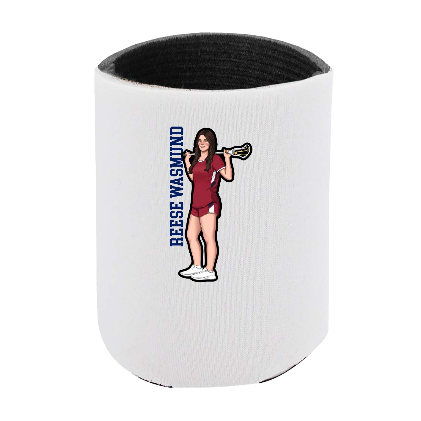 Can Holder — Name Vertical in White