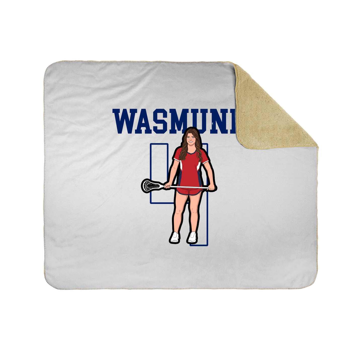 Throw Blanket — Shirsey in White
