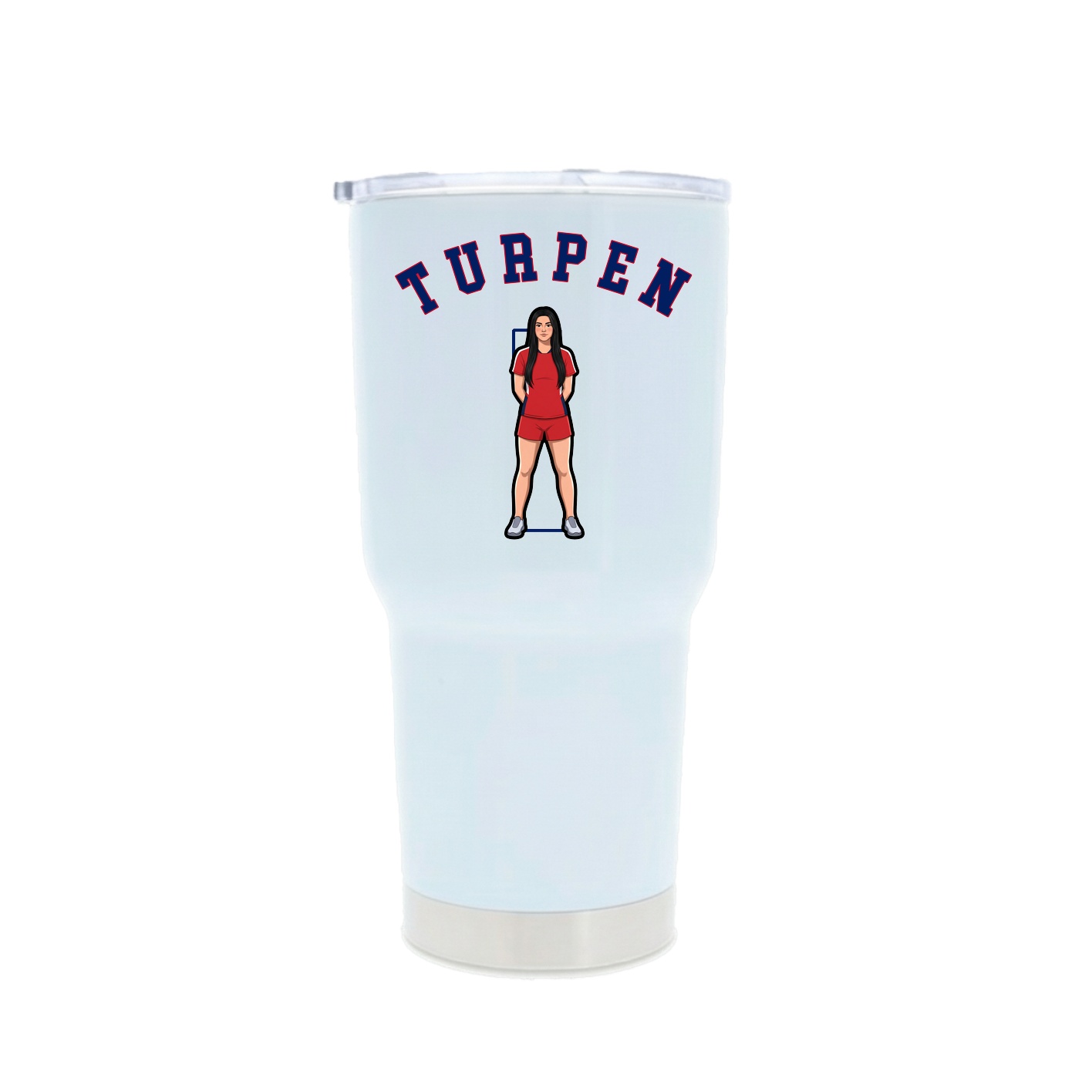30oz Stainless Steel Tumbler — Shirsey Arch in White