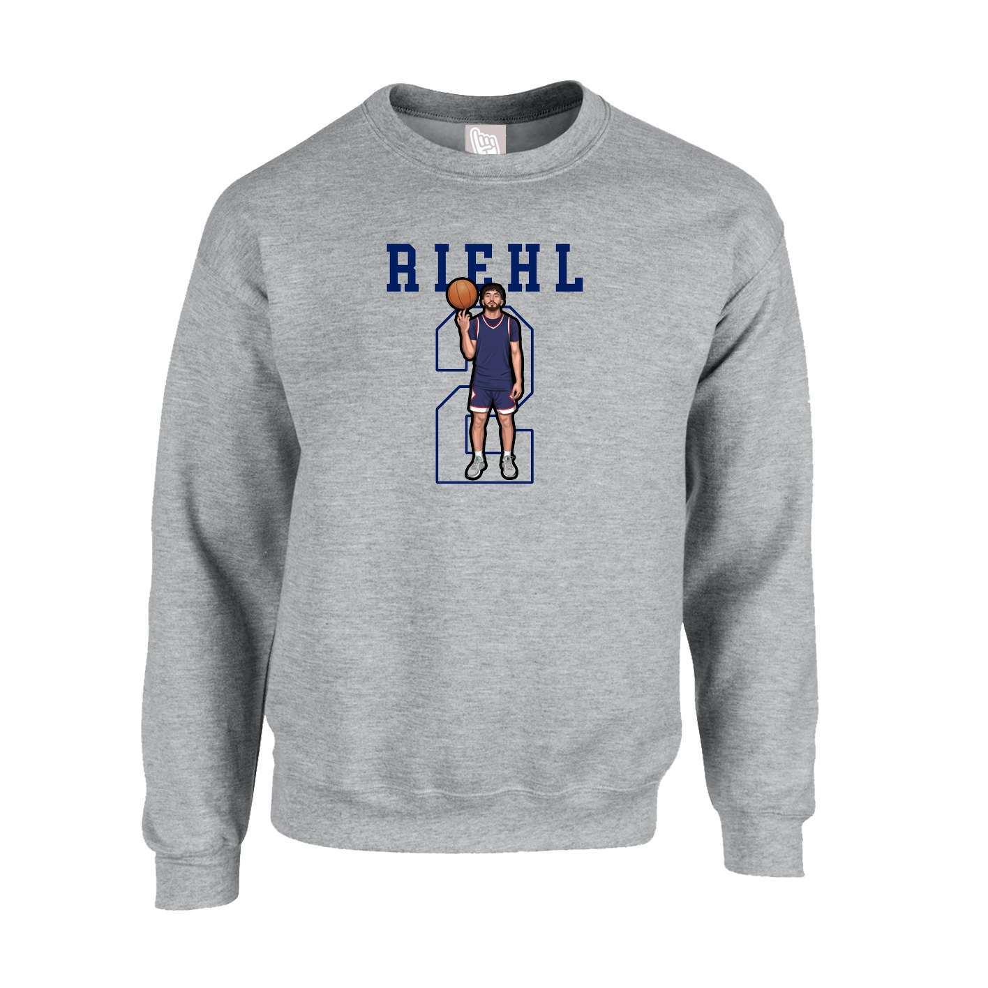 Fleece Crew — Shirsey in Grey