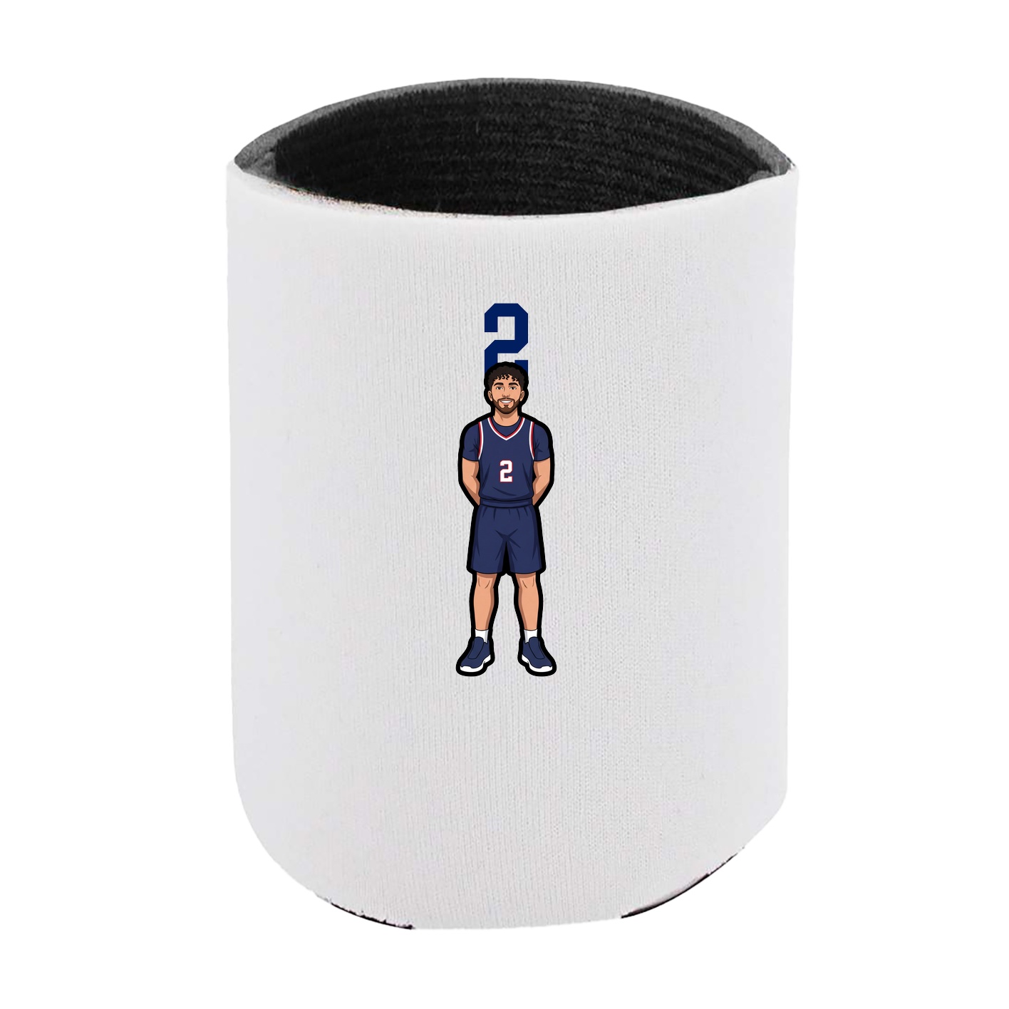 Can Holder — Number Top in White